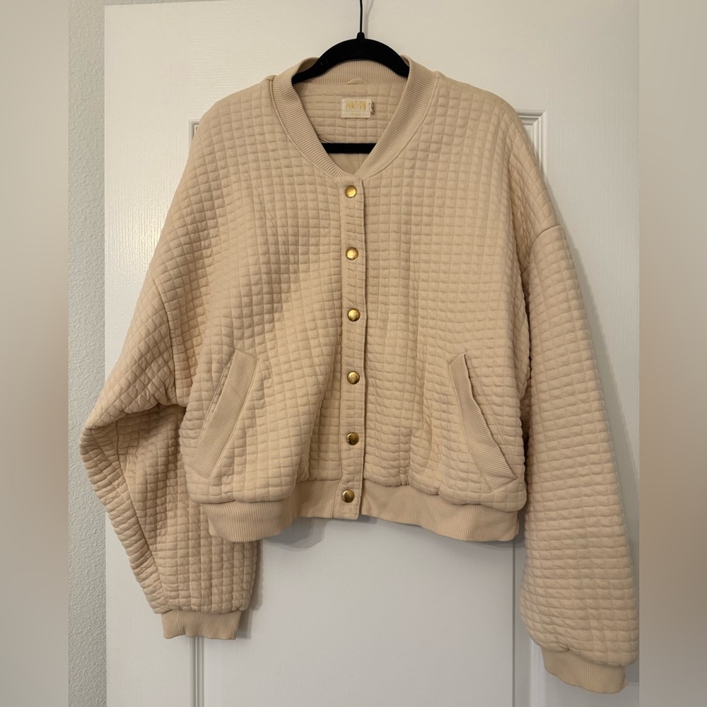 Nation Logan Quilted Bomber Jacket